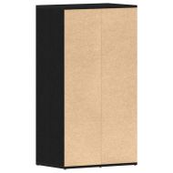 Етажерка за обувки, черна дъб, 54x34x100,5 см, инженерно дърво