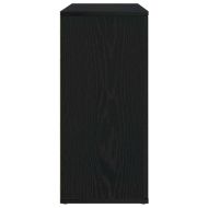Сайдборд, черна дъб, 91x29,5x65 см, инженерно дърво