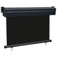Вертикална тента за балкон, 85x250 см, черна
