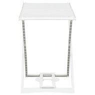 Сгъваем сушилник за дрехи, бял, пластмаса