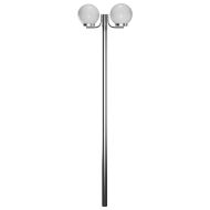 Стълб за градинска лампа с 2 сфери 220 см