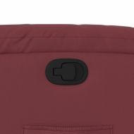 Изправящ реклайнер стол, виненочервен, изкуствена кожа