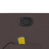 Масажен наклоняем стол, тъмнокафяв, текстил