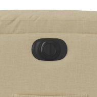 Електрически изправящ реклайнер стол, кремав, текстил