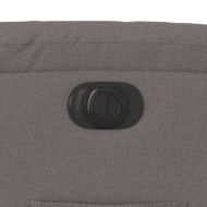 Електрически реклайнер стол, таупе, текстил