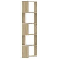 Ъглова етажерка 5 рафта сонома дъб 50x50x179 см инженерно дърво