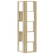 Ъглова етажерка 5 рафта сонома дъб 50x50x179 см инженерно дърво