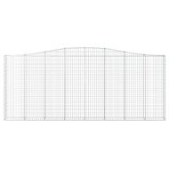 Дъговидна габионна кошница 400x30x160/180 см поцинковано желязо