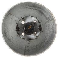 Подова лампа с 2 абажура, сребриста, E27, чугун