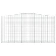 Габионни кошници арка 3 бр 400x30x200/220 см поцинковано желязо