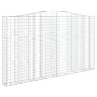 Габионни кошници арка 2 бр 400x30x220/240 см поцинковано желязо