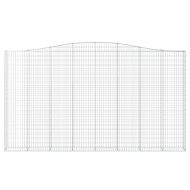 Габионни кошници арка 4 бр 400x30x220/240 см поцинковано желязо