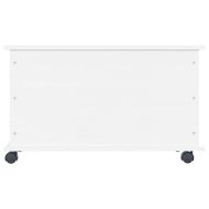 Сандък за съхранение с колелца бял ALTA 73x39,5x43 см бор масив