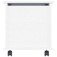 Сандък за съхранение с колелца бял ALTA 73x39,5x43 см бор масив