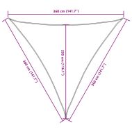 Сенник-платно, Оксфорд плат, триъгълно, 3.6x3.6x3.6 м, антрацит
