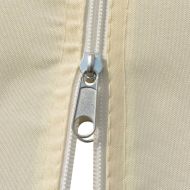 Градинска шатра със завеси, 4x3 м, бяла