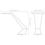 Фонтан за басейн, неръждаема стомана, 64x30x52 см, сребрист
