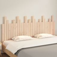 Стенна табла за спалня, 185x3x80 см, борово дърво масив