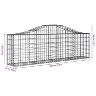 Габионни кошници арка 20 бр 200x30x60/80 см поцинковано желязо