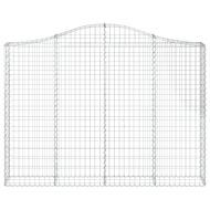 Габионни кошници арка 3 бр 200x30x140/160 см поцинковано желязо