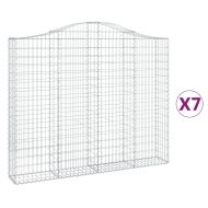 Габионни кошници арка 7 бр 200x30x160/180 см поцинковано желязо