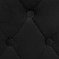 Бар табуретки, 2 бр, черни, кадифе