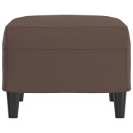 Табуретка, кафява, 60x50x41 см, изкуствена кожа
