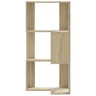 Ъглова етажерка 3 нива дъб сонома 50x50x102 см инженерно дърво