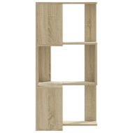 Ъглова етажерка 3 нива дъб сонома 50x50x102 см инженерно дърво