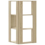 Ъглова етажерка 3 нива дъб сонома 50x50x102 см инженерно дърво