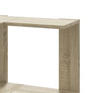 Ъглова етажерка 3 нива дъб сонома 50x50x102 см инженерно дърво