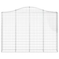 Дъговидна габионна кошница 200x30x140/160 см поцинковано желязо