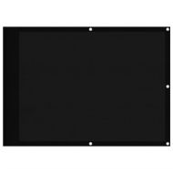 Балконски параван черен 75x1000 см 100% полиестер оксфорд