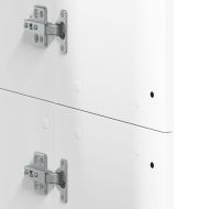 Висок шкаф, бял, 60x35x180 см, инженерно дърво