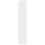 Шкаф за съхранение, бял, 70x42,5x225 см, инженерно дърво