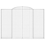 Дъговидна габионна кошница 300x30x200/220 см поцинковано желязо