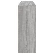 Сайдборд с LED светлини, сив сонома, 162x37x100 см