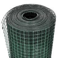 Кокошкарска мрежа, поцинкована с PVC покритие, 25x1 м, зелена