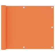 Балконски параван, оранжев, 75x400 см, плат оксфорд