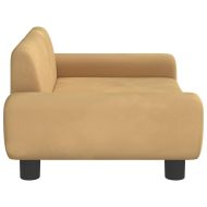 Кучешко легло Кафяв 70x45x33 см кадифе