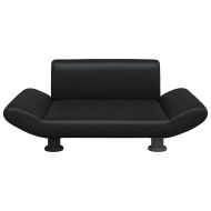 Кучешко легло, черно, 70x45x28 см, изкуствена кожа