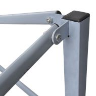 Професионална сгъваема парти шатра, 2x2 м, стомана, бяла