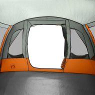 Семейна палатка, тунелна, 8-местна, сива, водоустойчива