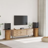 Стойки за тонколони 2 бр старо дърво 30x30x60см инженерно дърво