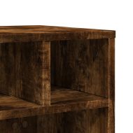 Стойка за принтер с колелца, опушен дъб, 41x32x34,5 см