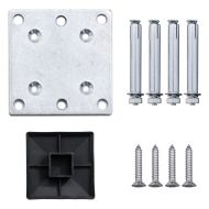 Ограден панел, WPC, 175x146 см, сив