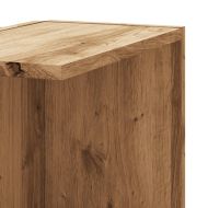 Стенен ъглов рафт дъб артизан 36,5x36,5x140 см инженерно дърво