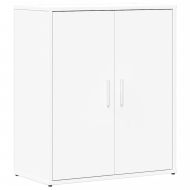 Сайдборди, 2 бр, бели, 60x31x70 см, инженерно дърво