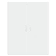 Шкаф за документи, бял, 60x32x77,5 см, инженерно дърво