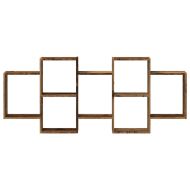 Стенен рафт, старо дърво, 159x18x65 см, инженерно дърво